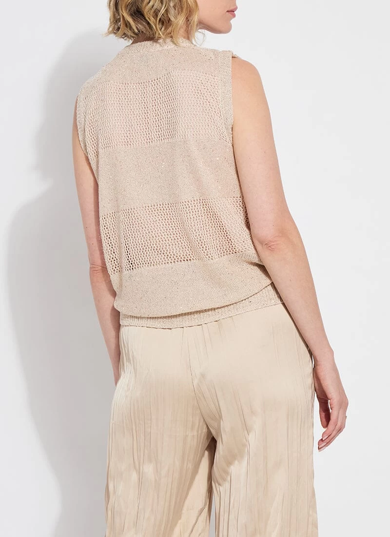 Bria Sequined V-Neck Shell - Image 6