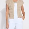 Brisa Linen Mesh Cardigan