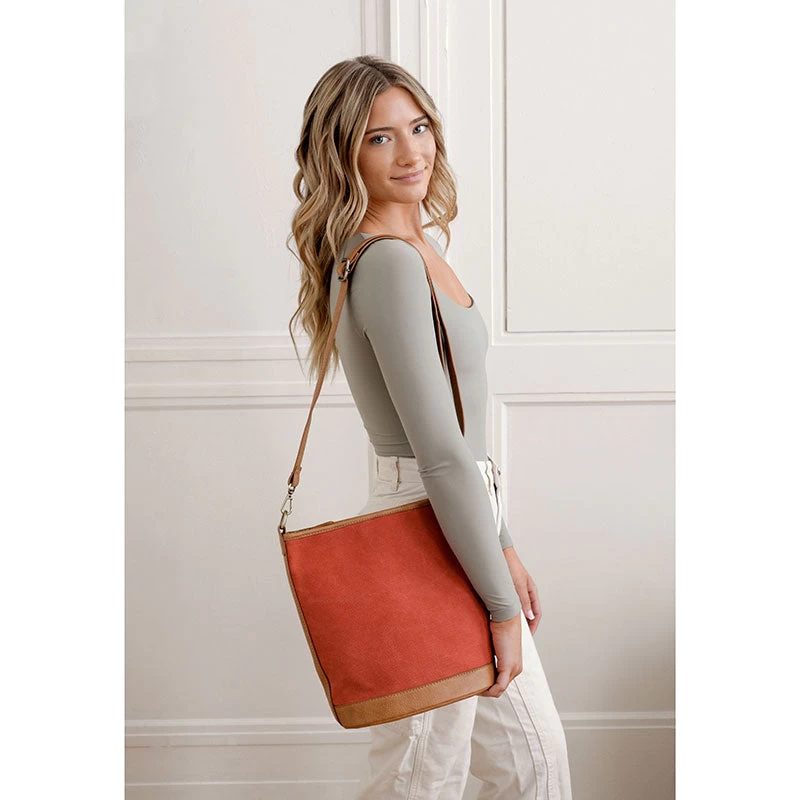 Bucket Canvas Bag In Spiced Cora - Image 2