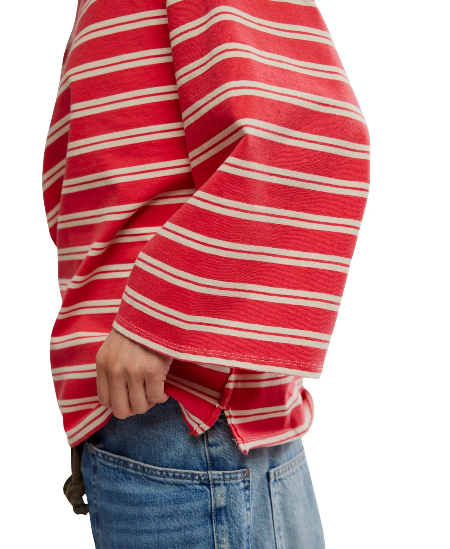 FREE PEOPLE C'est La Vie Tee In Red - Image 4