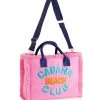 "Cabana Beach Club" Tote In Pink