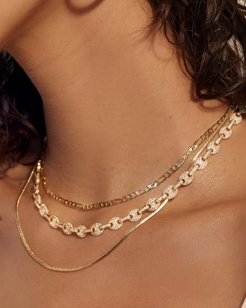 Luv AJ Cecilia Chain Necklace In Gold - Image 5