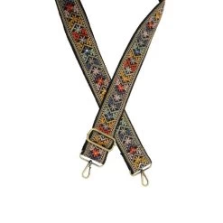 Chevron Blooms Bag Strap