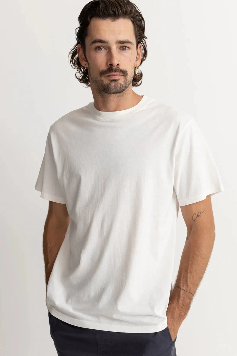 Rhythm Classic Vintage Tee In White