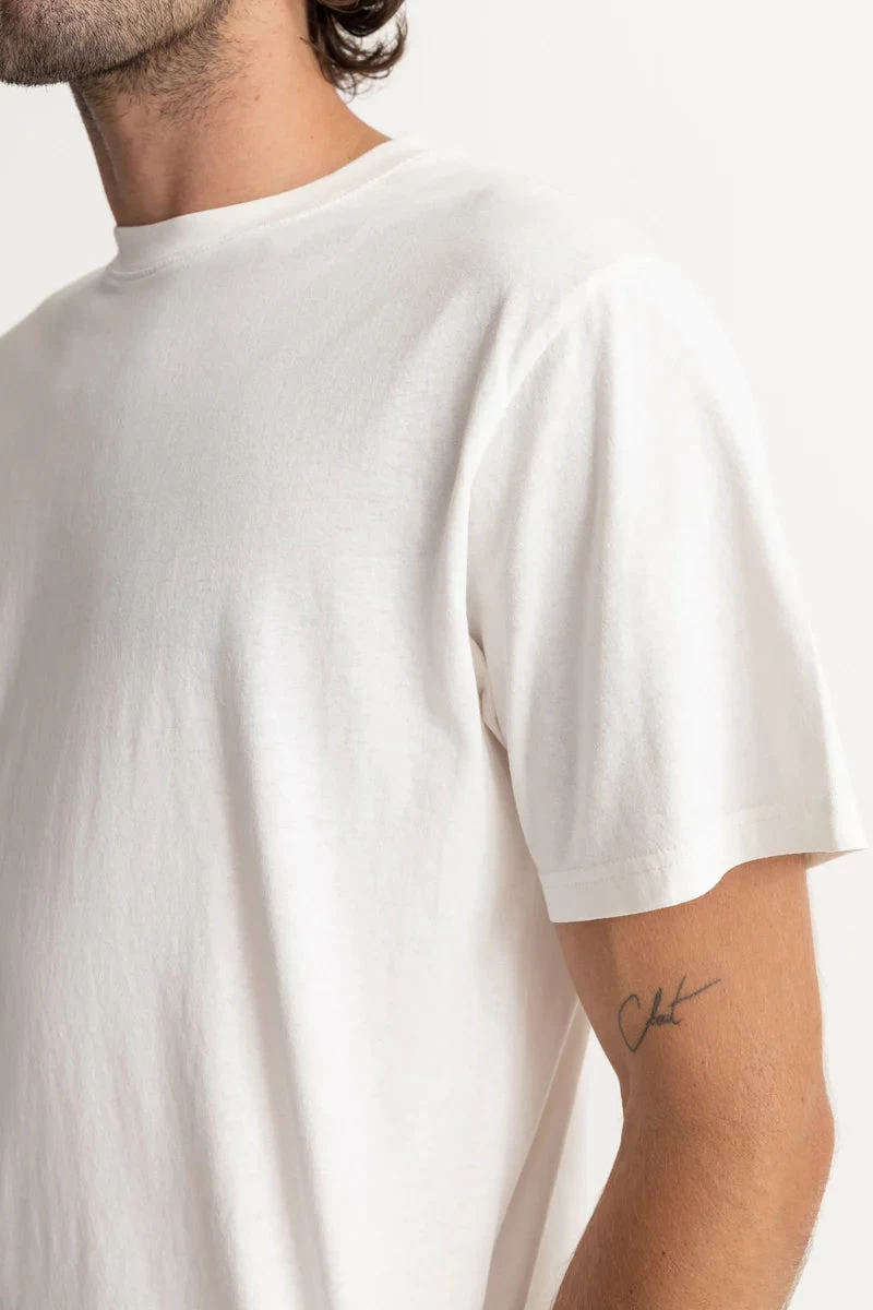 Rhythm Classic Vintage Tee In White - Image 5