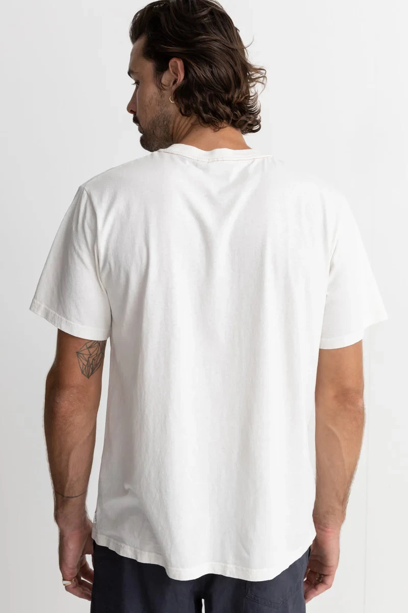 Rhythm Classic Vintage Tee In White - Image 6