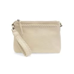 Cream Oakley Whipstitch Wristlet