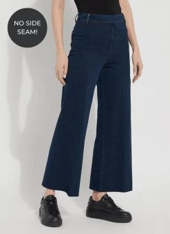 Erin Hi Waist Wide Leg Denim In Indigo