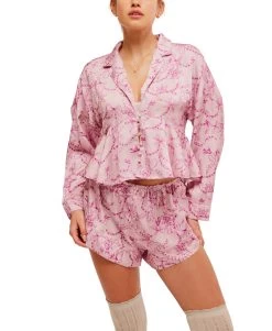 FREE PEOPLE Blushing Beauty Sleep PJ Set
