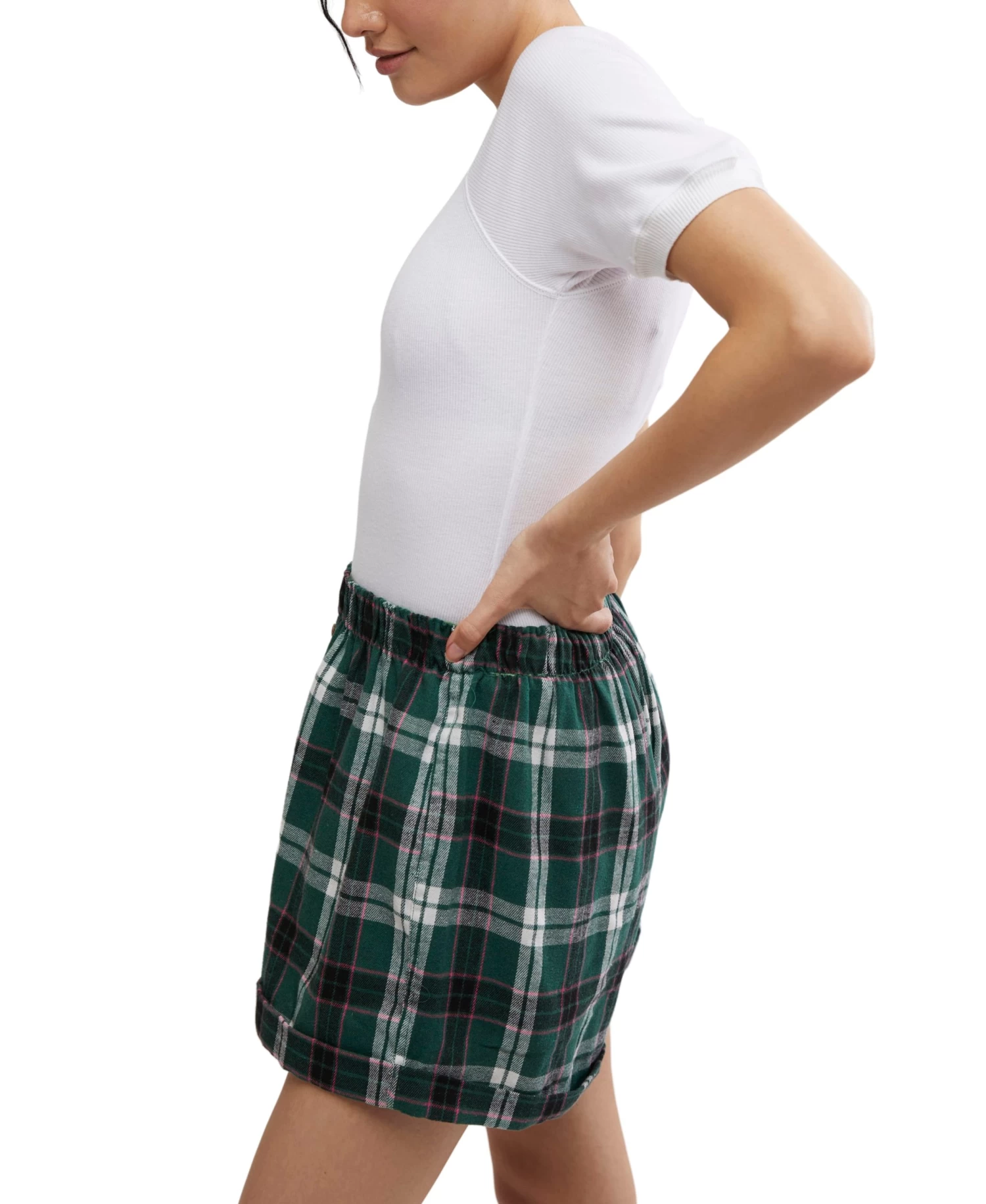 FREE PEOPLE Sunday Morning Boxer In Evergreen - Image 2