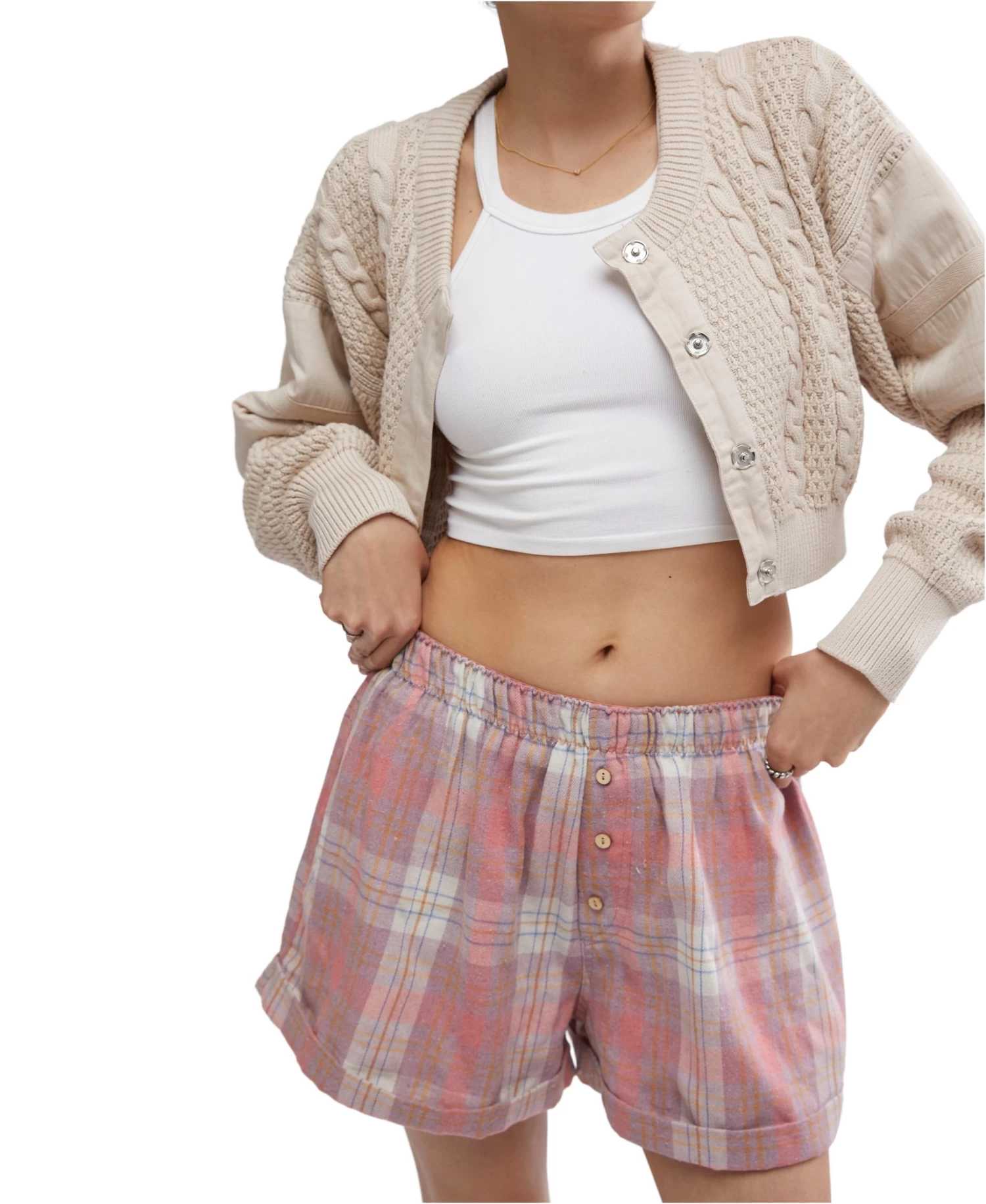 FREE PEOPLE Sunday Morning Boxer In Peachy Pink - Image 4