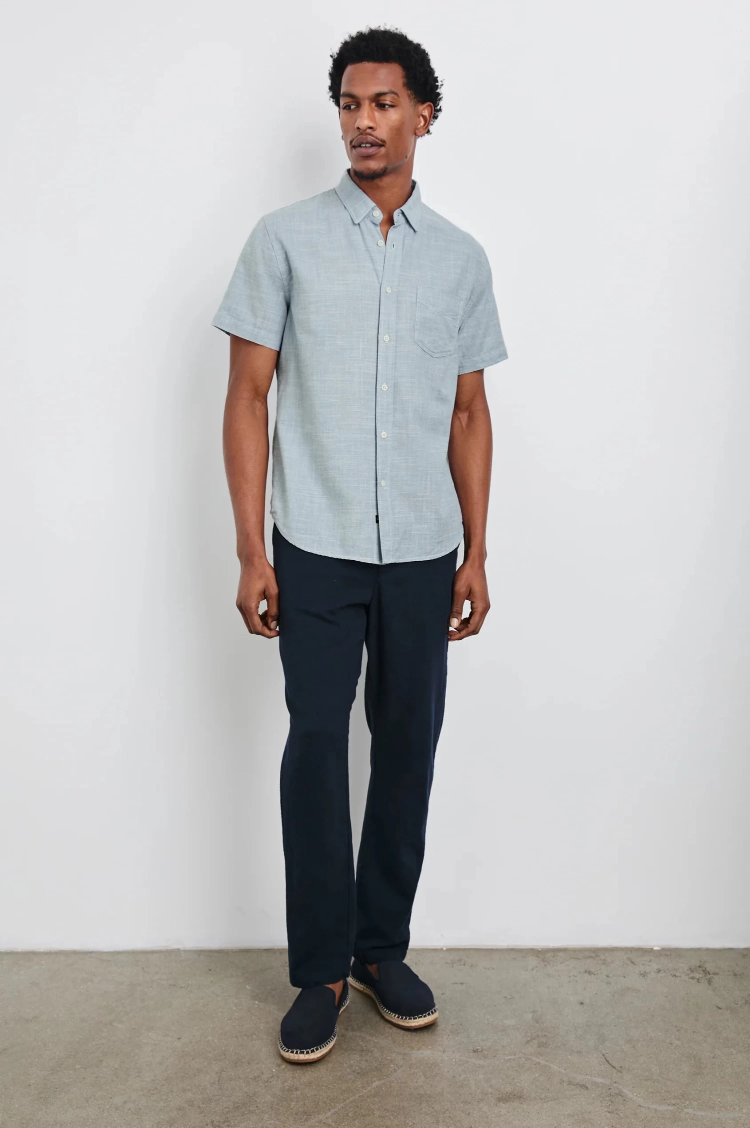 RAILS Fairfax Relaxed Fit Shirt In Tidal Etch - Image 3