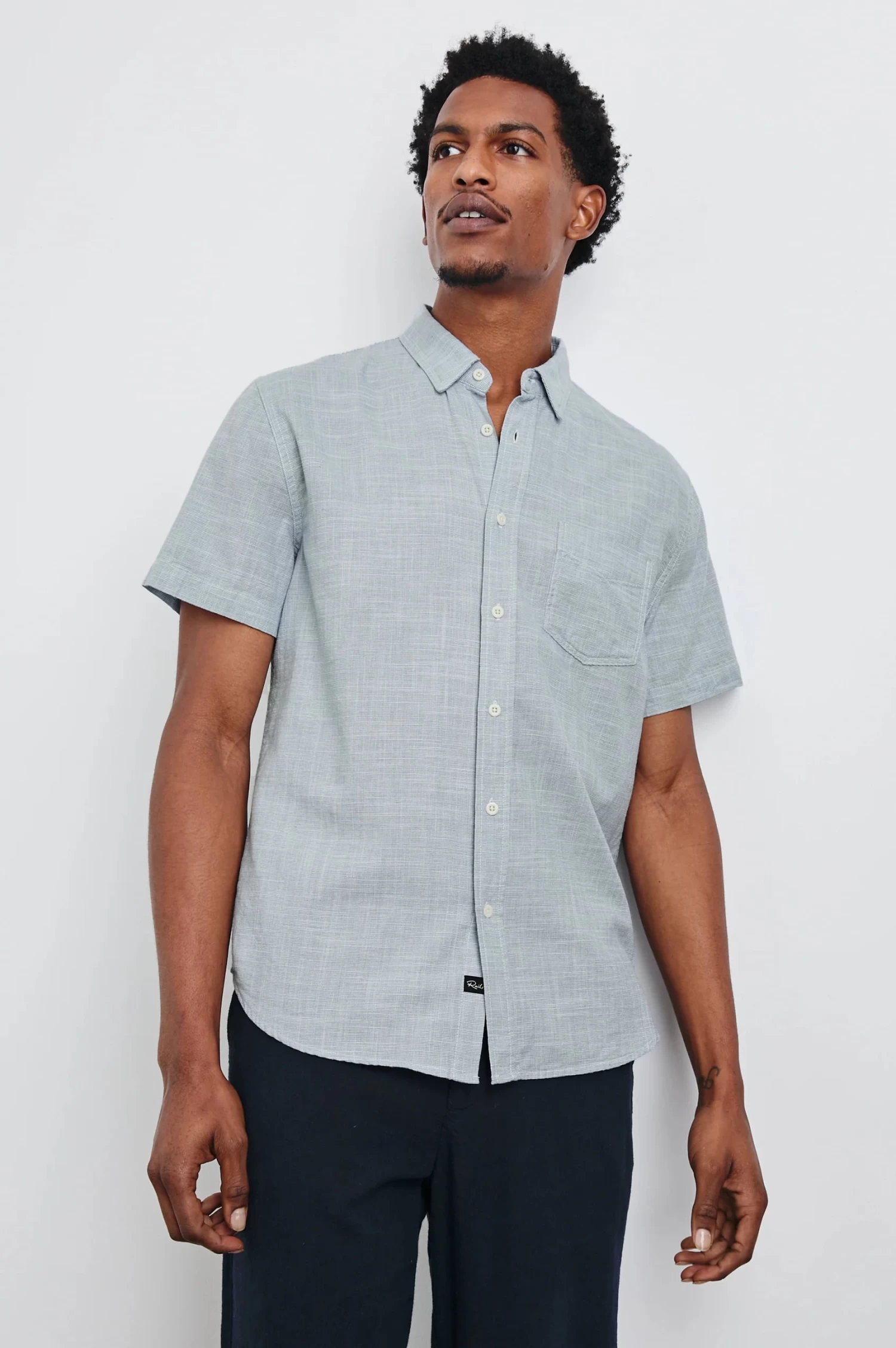RAILS Fairfax Relaxed Fit Shirt In Tidal Etch