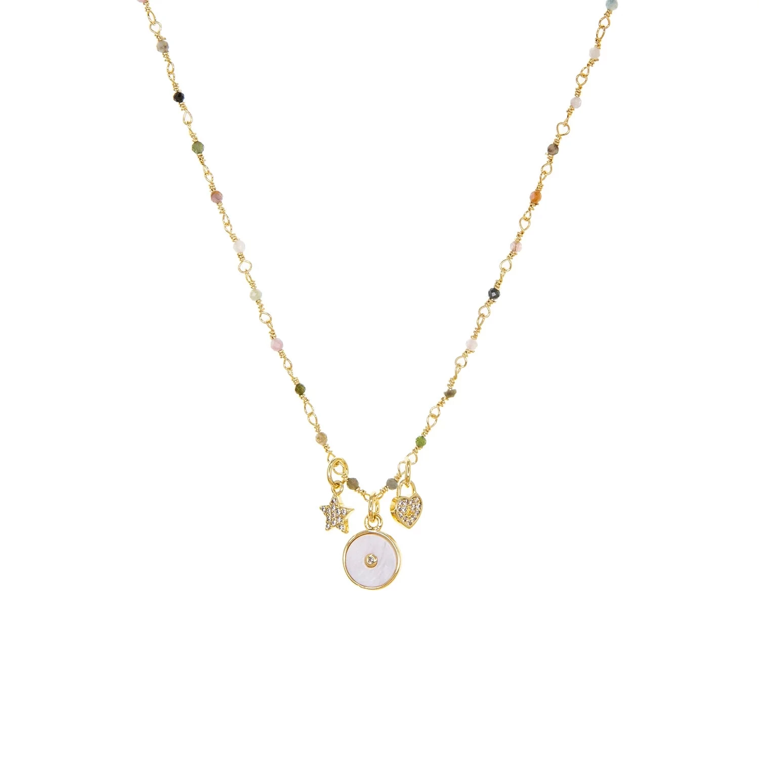 Delicate Chain Charm Necklace - Image 2
