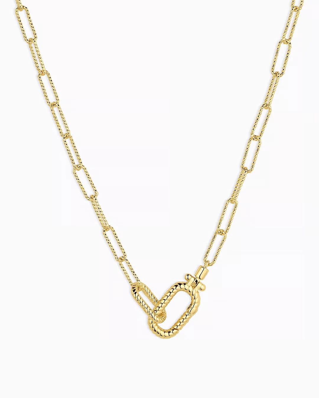Gold Crew Link Necklace - Image 5