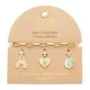 Harmony Interchangeable Charm Bracelet In Blue Howlite Gold
