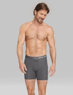Cool Cotton 6" Boxer Brief In Iron Grey