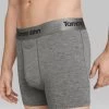 Second Skin 4" Boxer Brief In Heather Grey