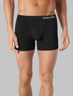 Cool Cotton 4" Boxer Brief In Black