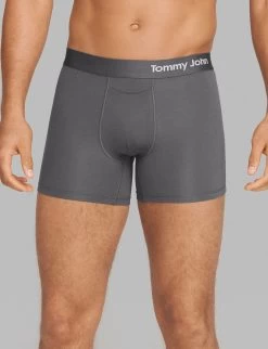 Cool Cotton 4" Boxer Brief In Iron Grey