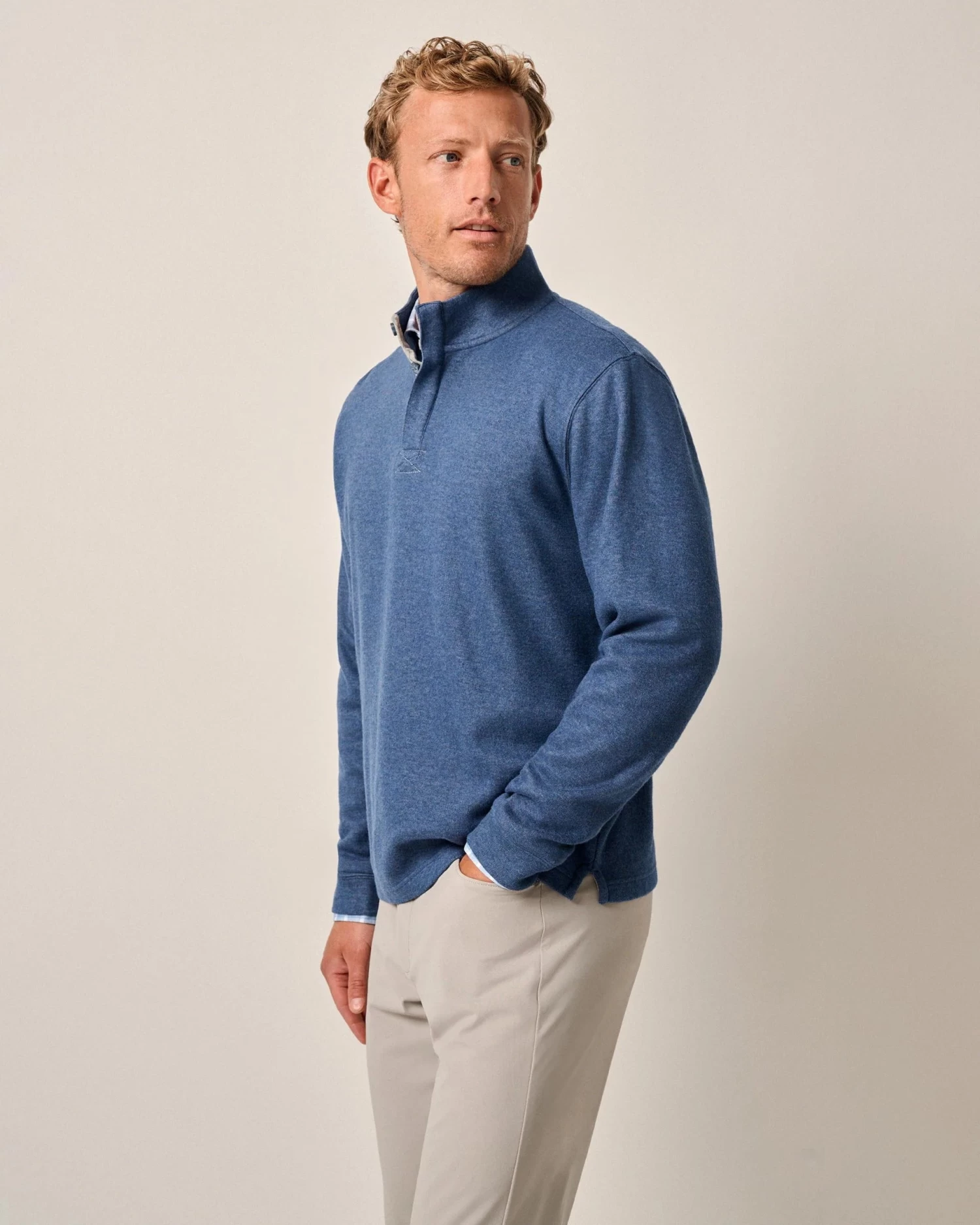 Banyan Henley Pullover In Ocean - Image 2
