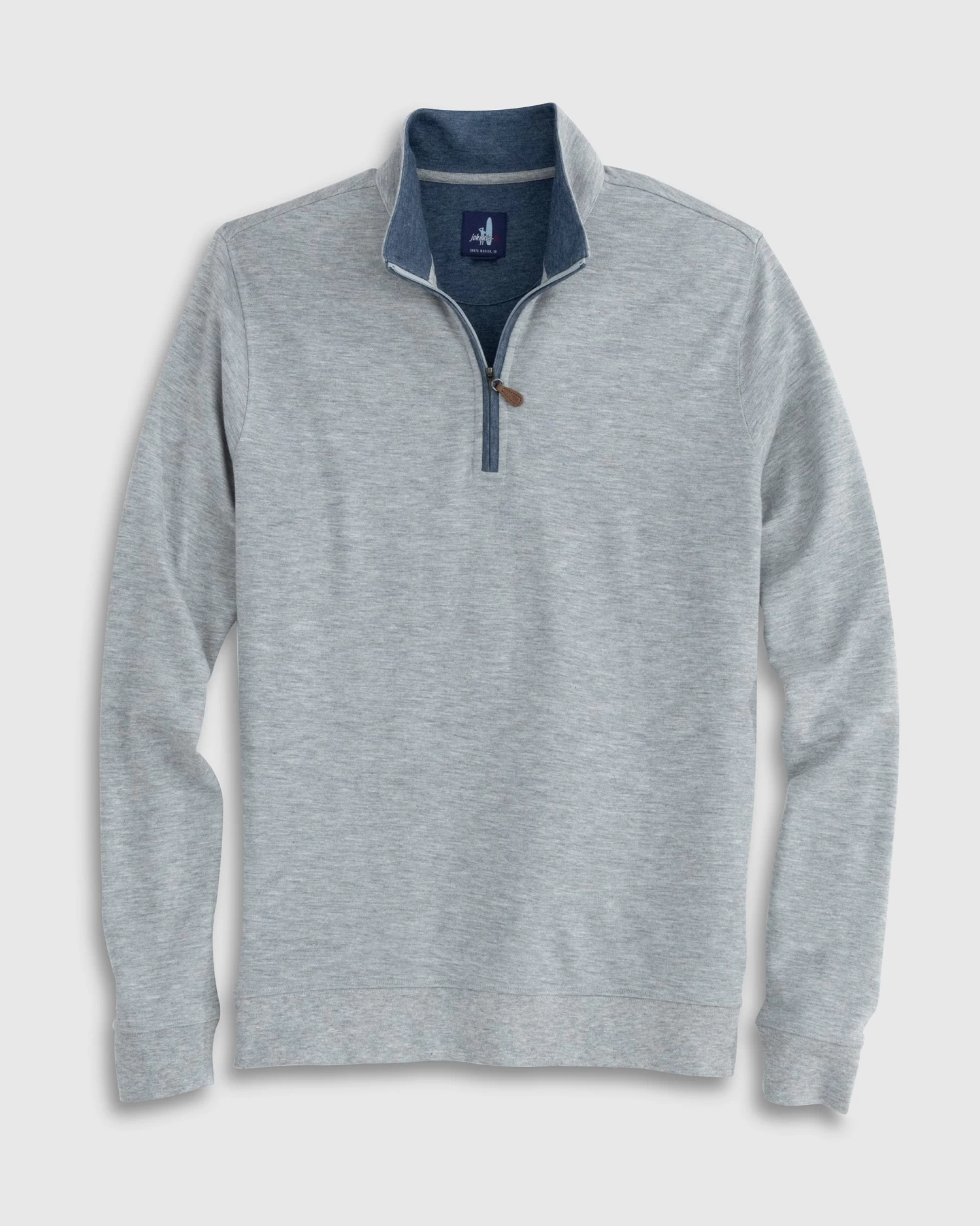 Sully 1/4 Zip Pullover In Light Gray - Image 5