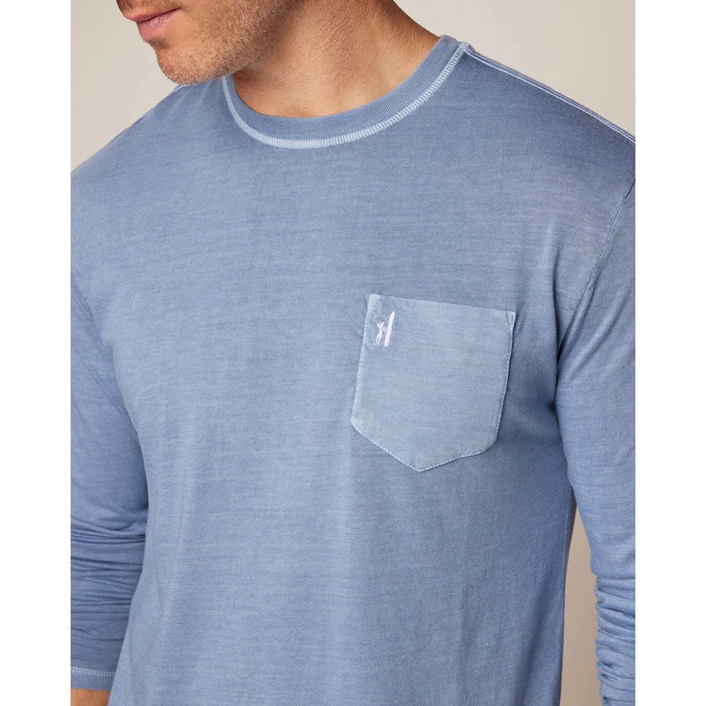 Brennan 2.0 Long Sleeve T-Shirt In Navy - Image 3