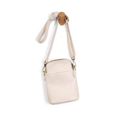 Jolene Crossbody Phone Bag In Ecru