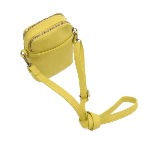 Jolene Crossbody Phone Bag In Yellow - Image 2