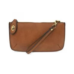 Mini Crossbody Wristlet In Cedar Brown