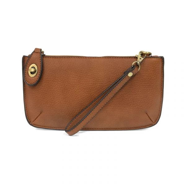 Mini Crossbody Wristlet In Cedar Brown