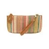 Solid Straw Mini Wristlet