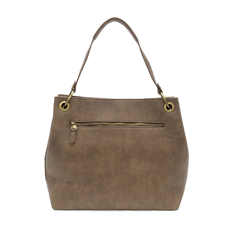 Jem Bucket Shoulder Bag In Dark Taupe - Image 2