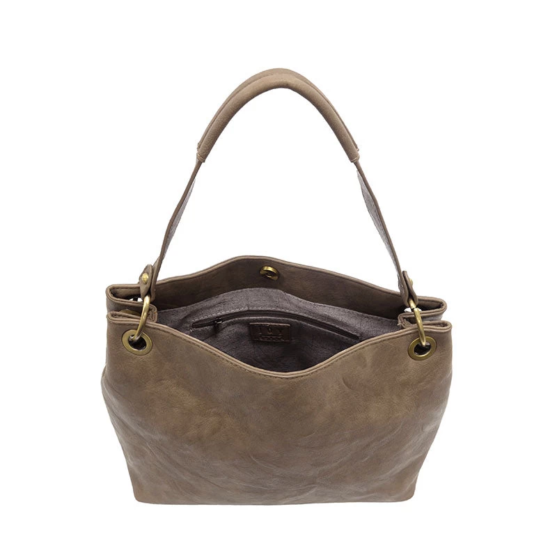 Jem Bucket Shoulder Bag In Dark Taupe - Image 3