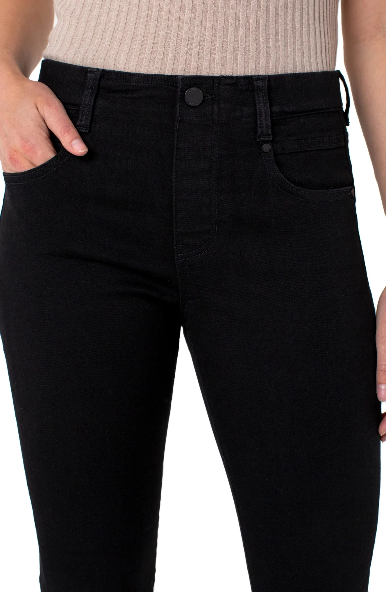 Gia Glider Skinny In Black Rinse - Image 2