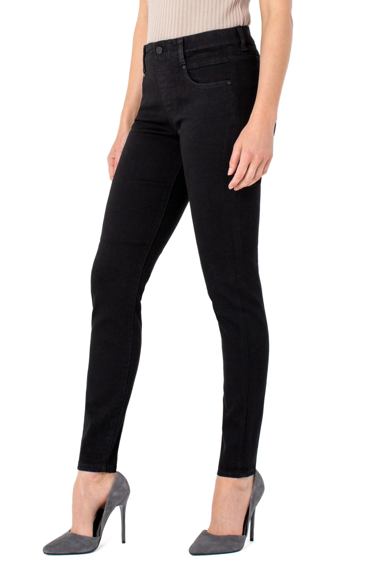 Gia Glider Skinny In Black Rinse - Image 5