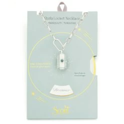 Tranquility Stella Necklace In Turquoise Silver