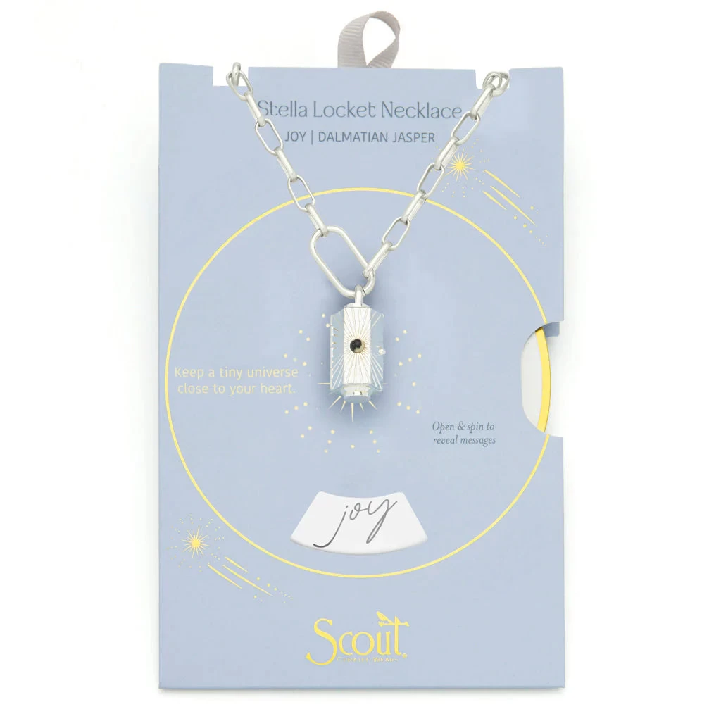 Joy Stella Necklace In Dalmatian Silver