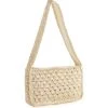 Luna Crochet Shoulder Bag In Natural