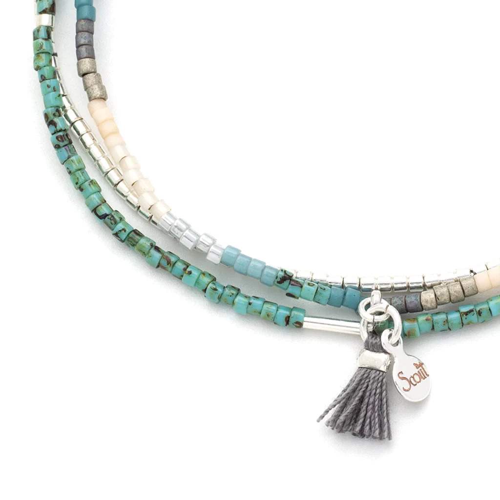 Trio Bracelet In Turquoise & Silver - Image 3