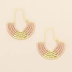U Hoop Earring- Blush