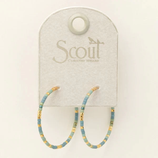 Small Hoops In Turquoise - Image 2