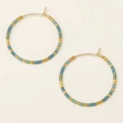 Small Hoops In Turquoise