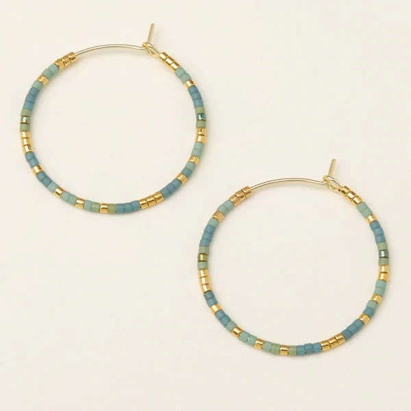Small Hoops In Turquoise