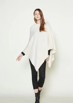 Terri Triangle Poncho In Ivory