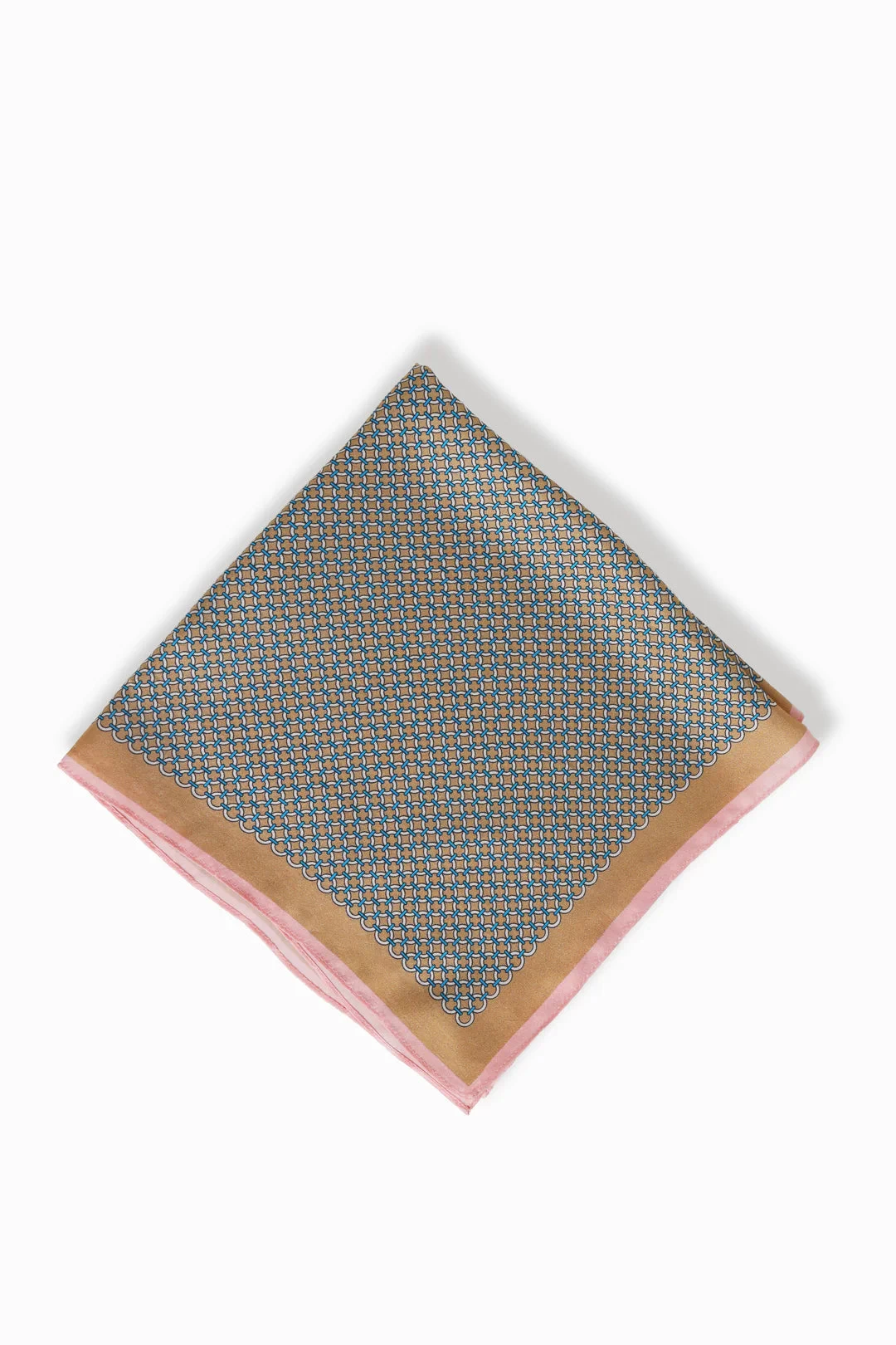 Heritage Silk Bandana In Pink - Image 2