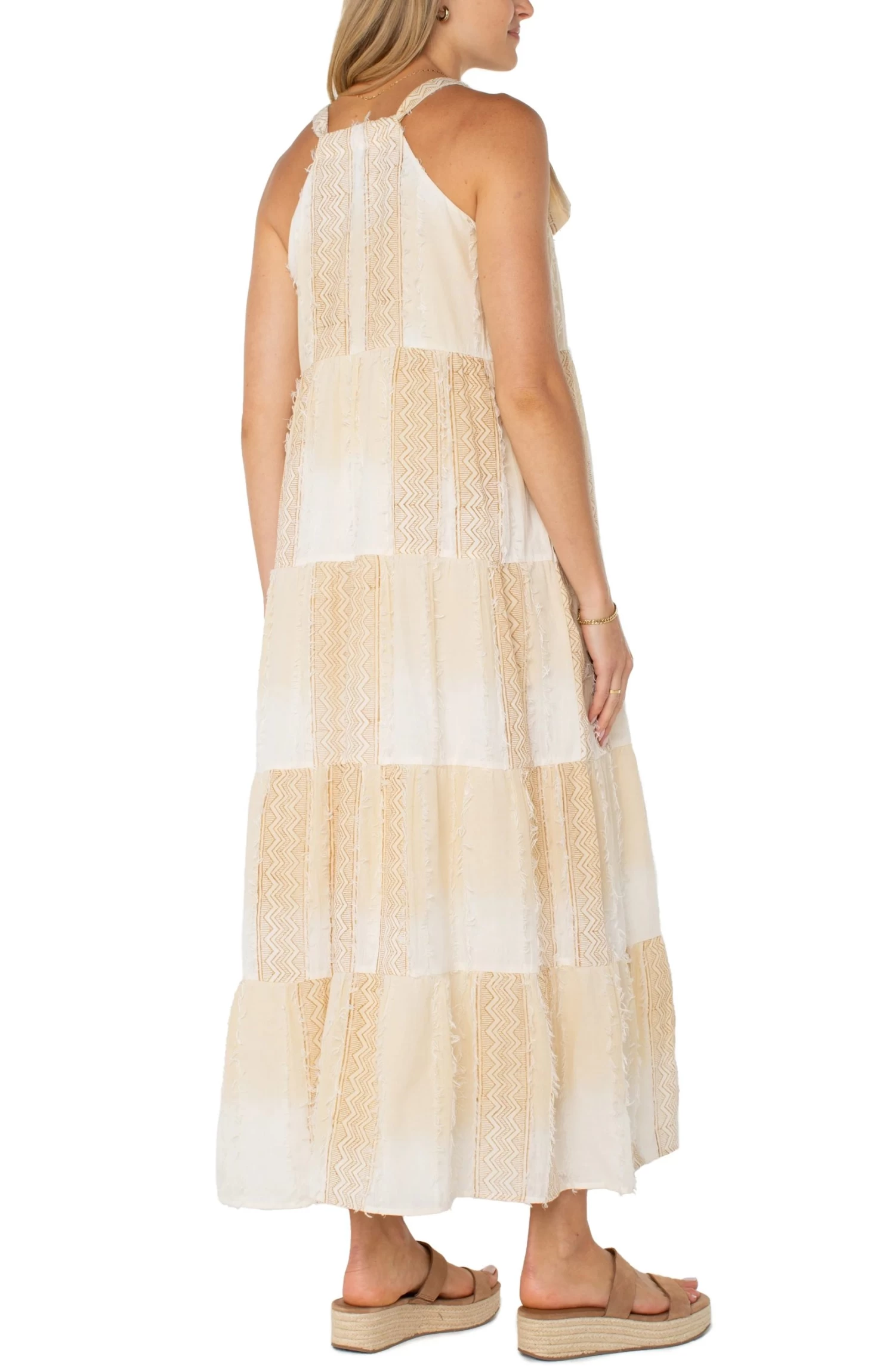 Maxi Dress With Tie Straps - Image 3