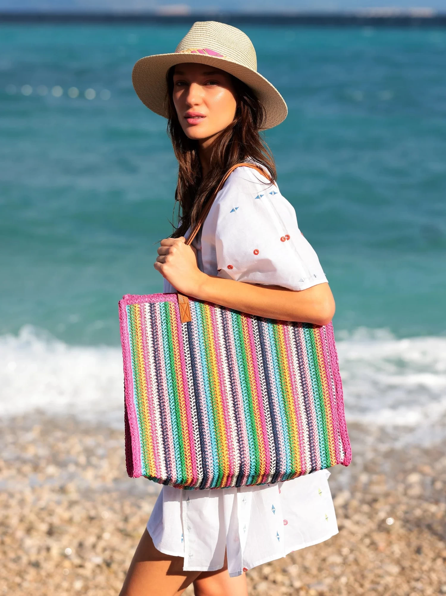 Maya Tote In Multi - Image 3