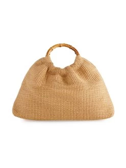 Mila Top Handle Bag In Natural