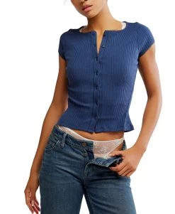 FREE PEOPLE Most Wanted Cardi In Navy